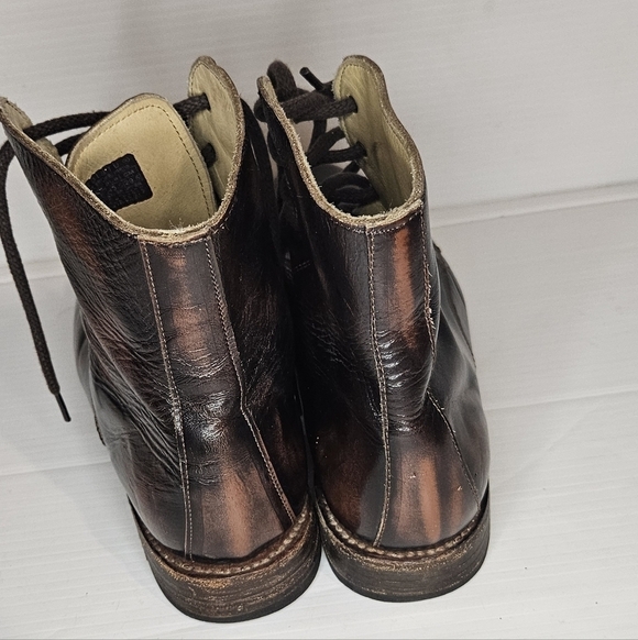 BED|STÜ Cobbler Series Men’s Two-Tone Brown Leather Lace-Up Boots – Handcrafted main image 12